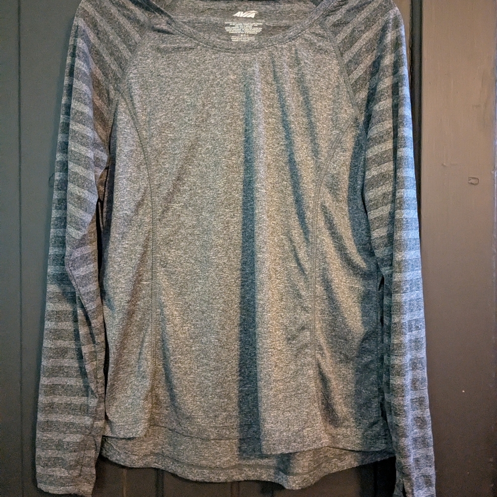 Avia Charcoal Heather Long Sleeve Top